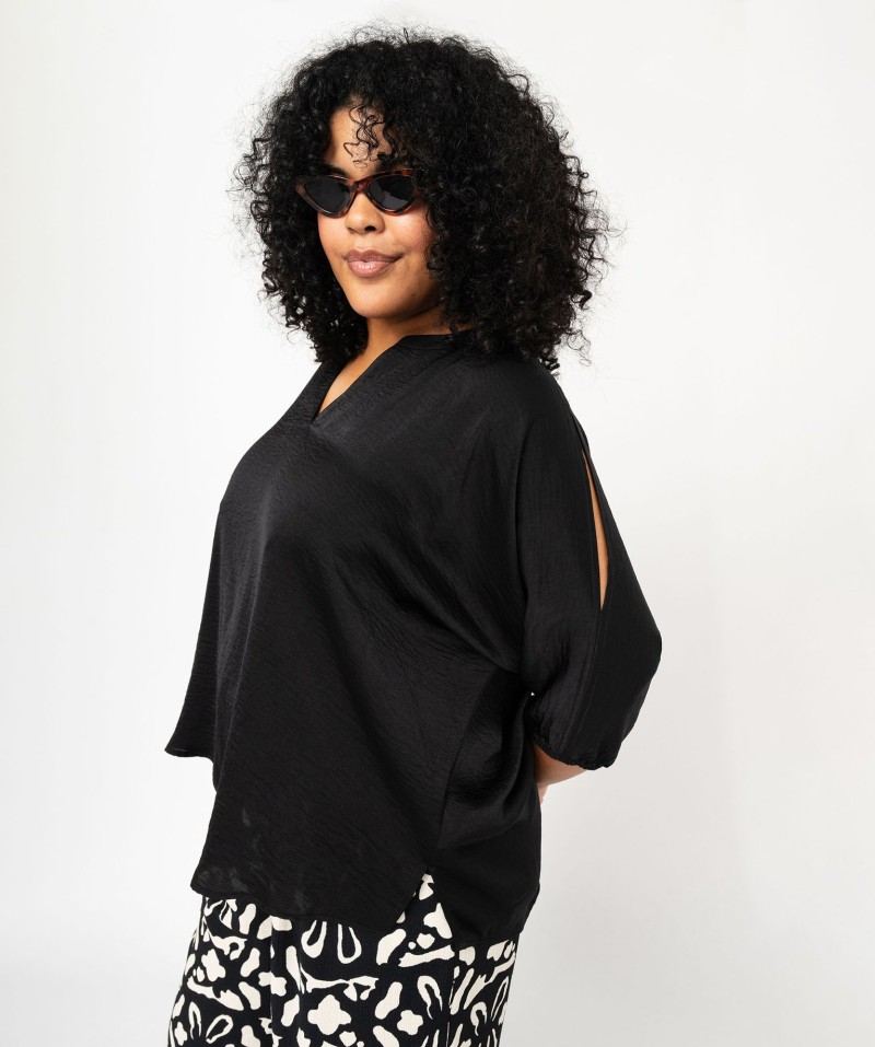 Blouse manches chauve-souris femme grande taille